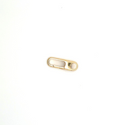 1356-14K. 14K Solid Gold Oval Clasp